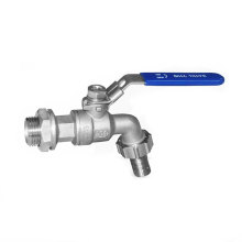 304 stainless steel  household faucet clamp ball valve High Quality Competitive stainless steel garden water bibcock ball valve